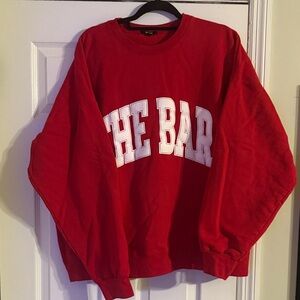 The Bar Red Sweatshirt XXL
